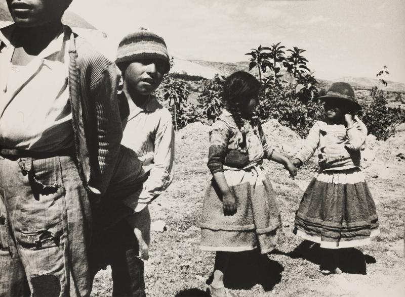 Peru. Barn i Ancash i Anderna