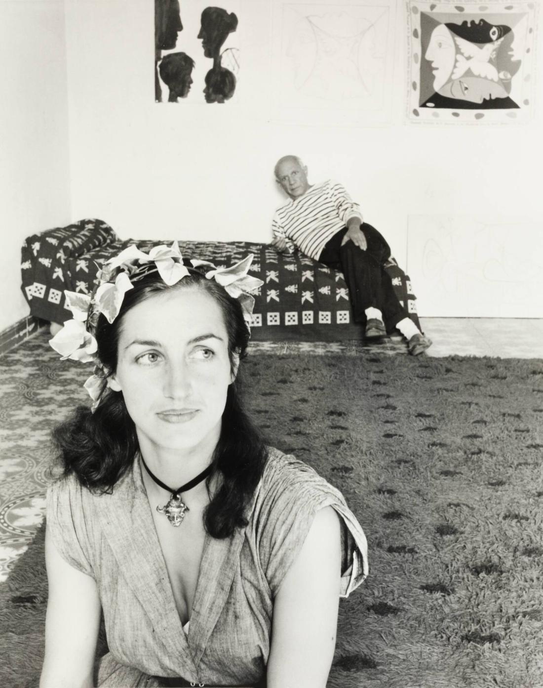 Francoise Gilot Couronnée de Lierre