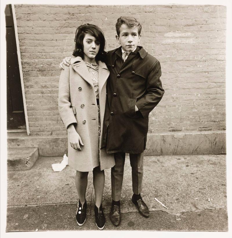 Teenage couple on Hudson Street, New York City
