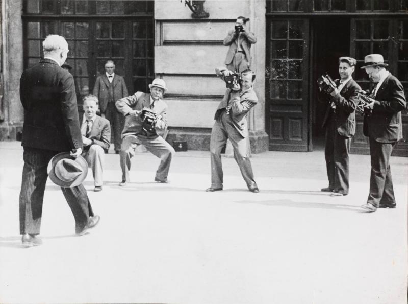 Statsminister Per Albin Hansson efter den socialdemokratiska regeringens avgång i juni 1936