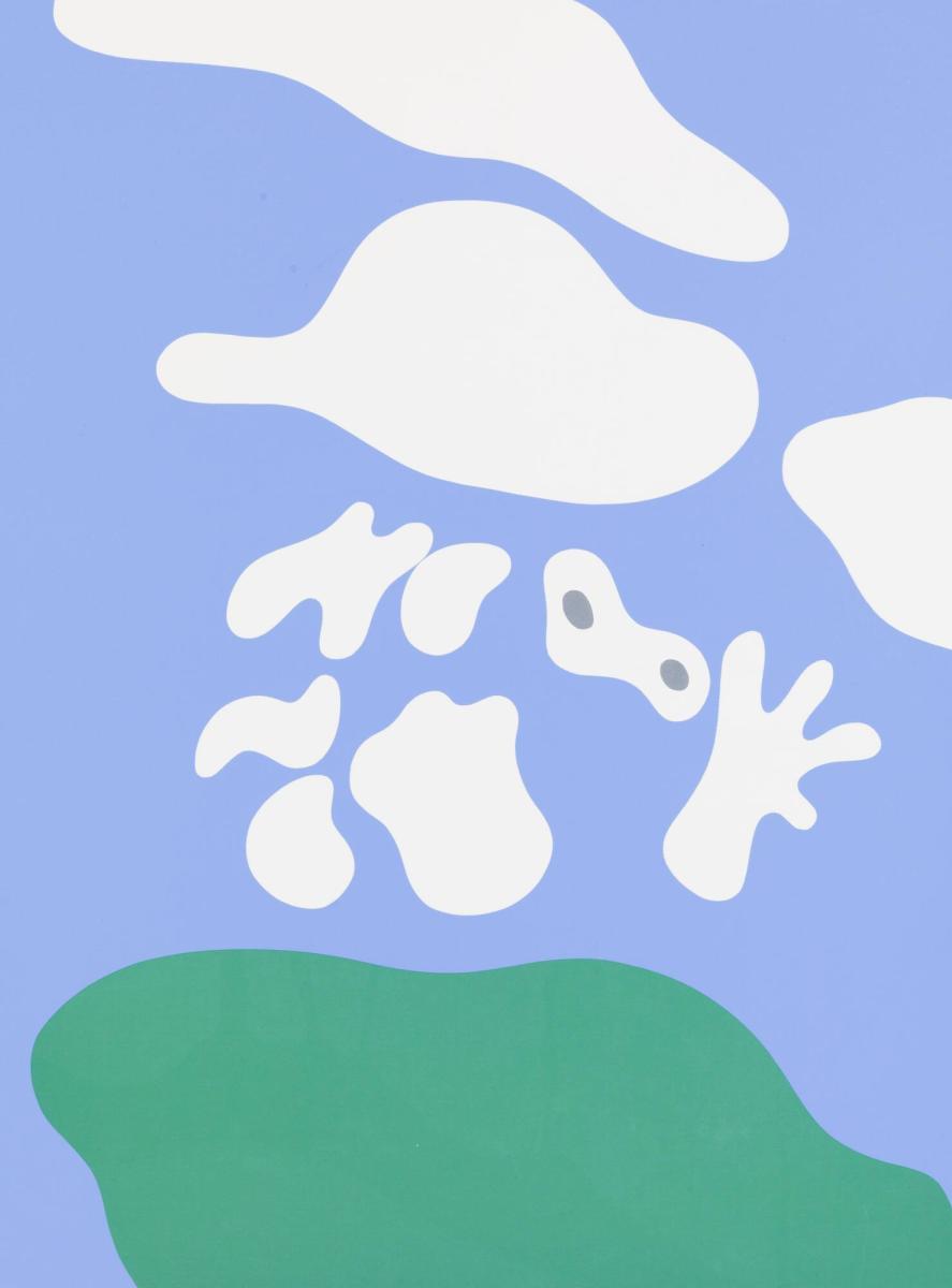 Constellation - gouache. 1932 ur portföljen Arp