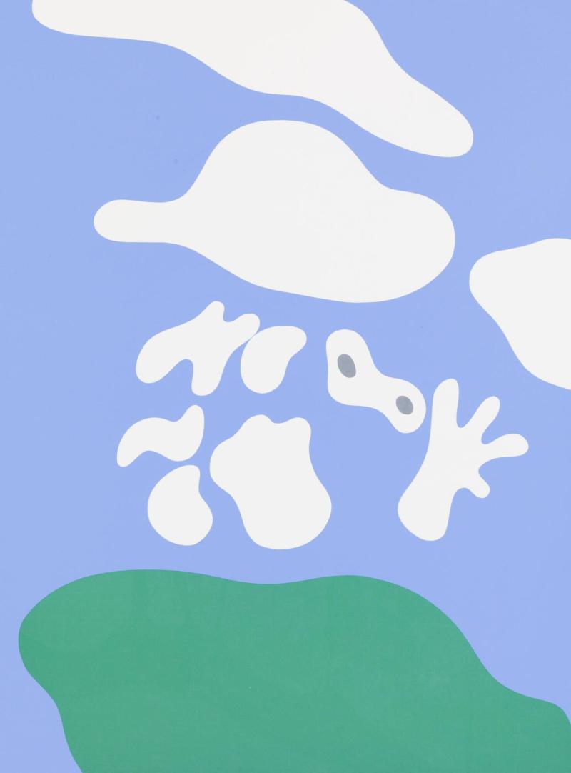 Constellation - gouache. 1932 ur portföljen Arp