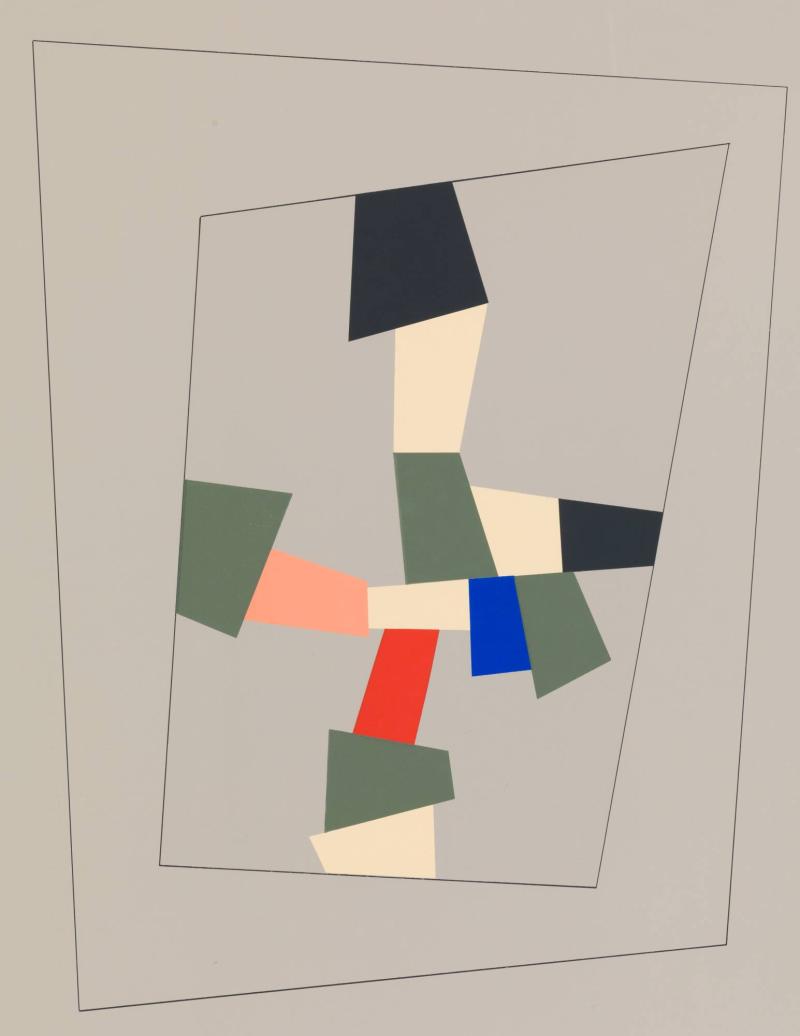 Croix-collage. 1917 ur portföljen Arp