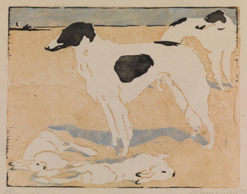 Hundar med döda harar