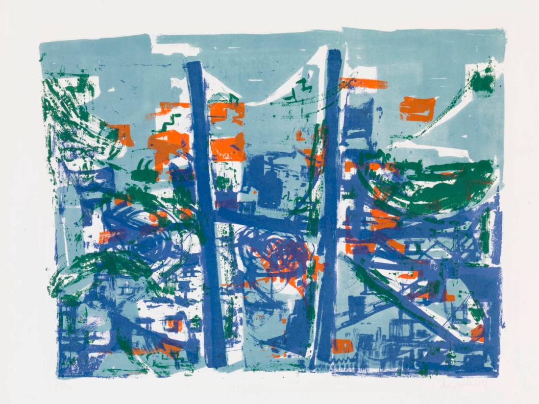 Landscape in blue