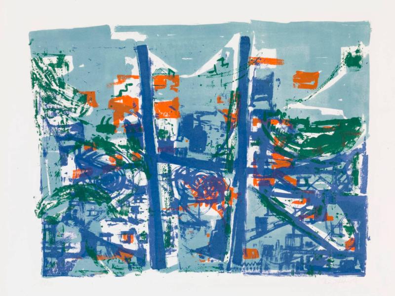 Landscape in blue
