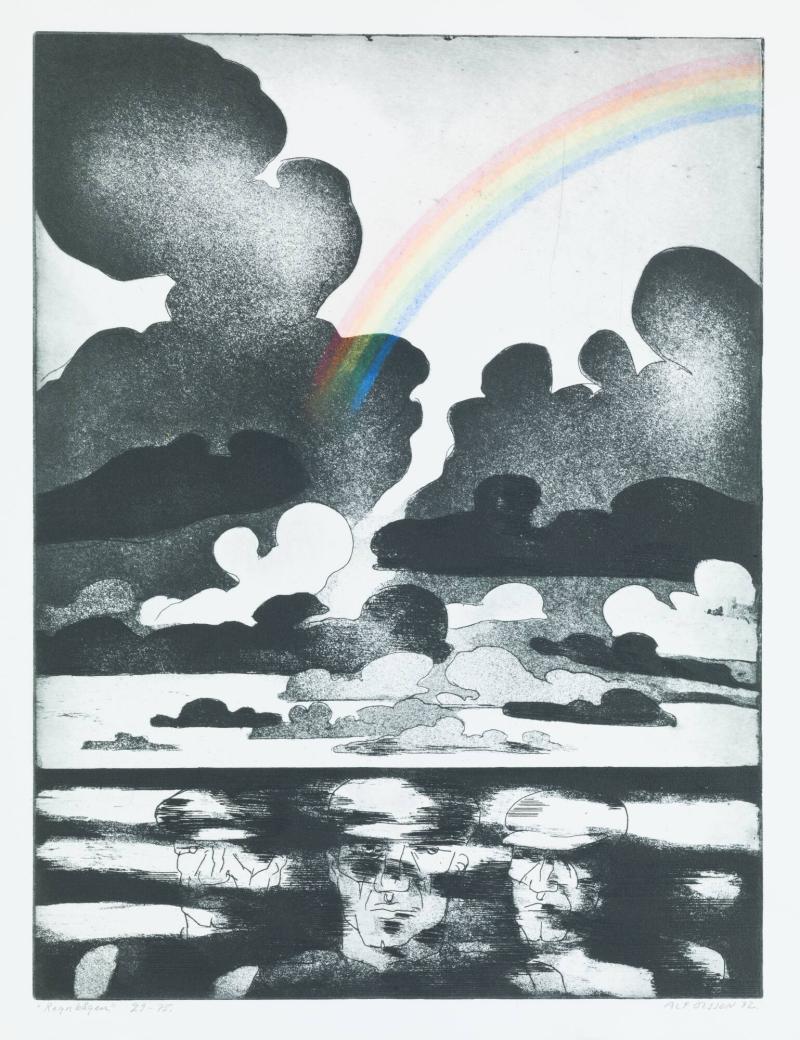 Regnbågen. 13 ill. till Harry Martinsons Dikter om ljus och mörker
