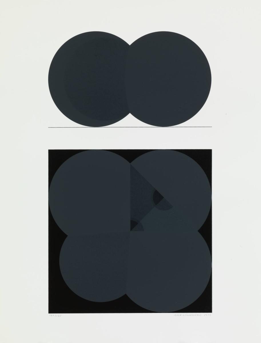 Almagest of Ptolemaic image, study for serigraph - Ing. i Grafikportfölj