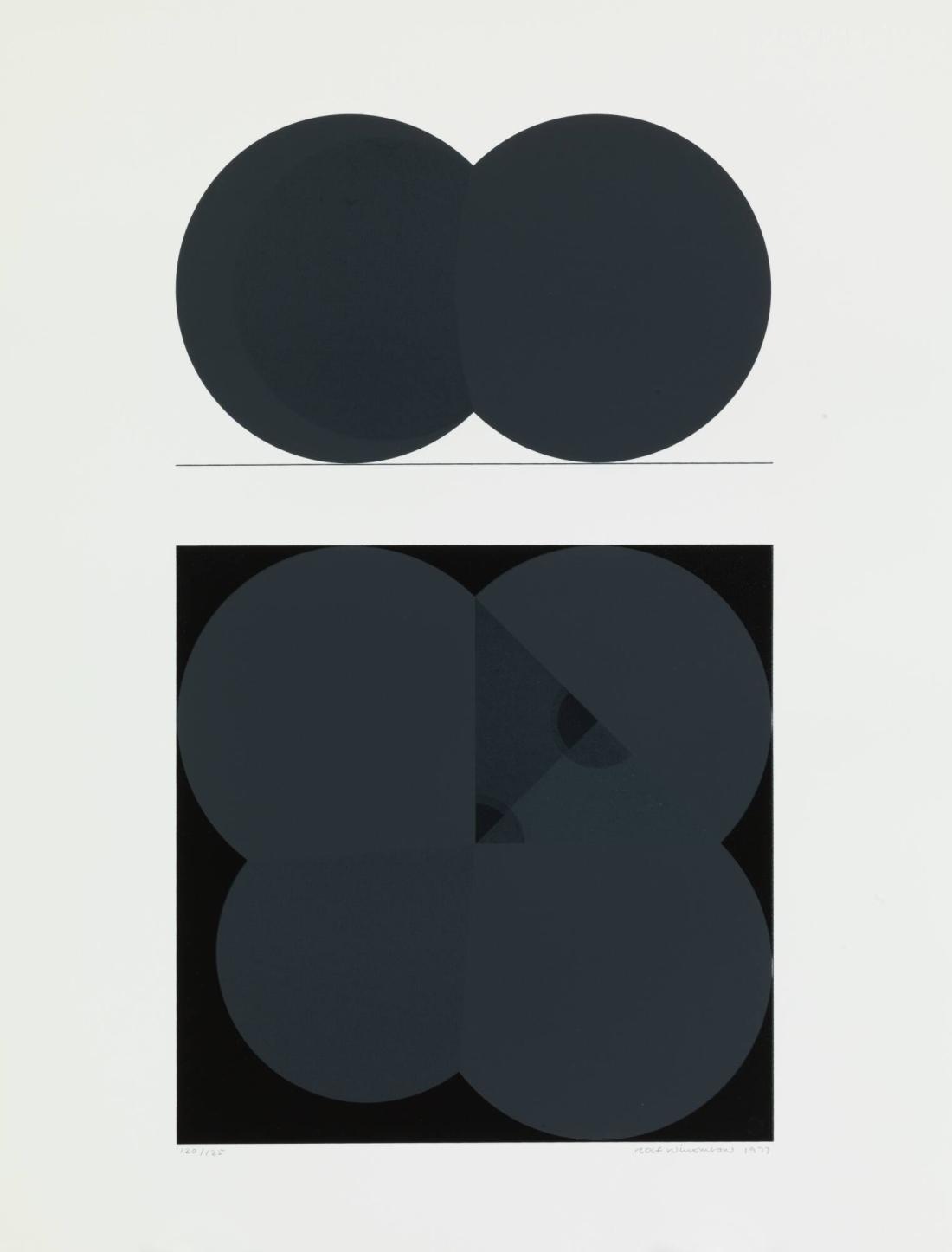 Almagest of Ptolemaic image, study for serigraph - Ing. i Grafikportfölj