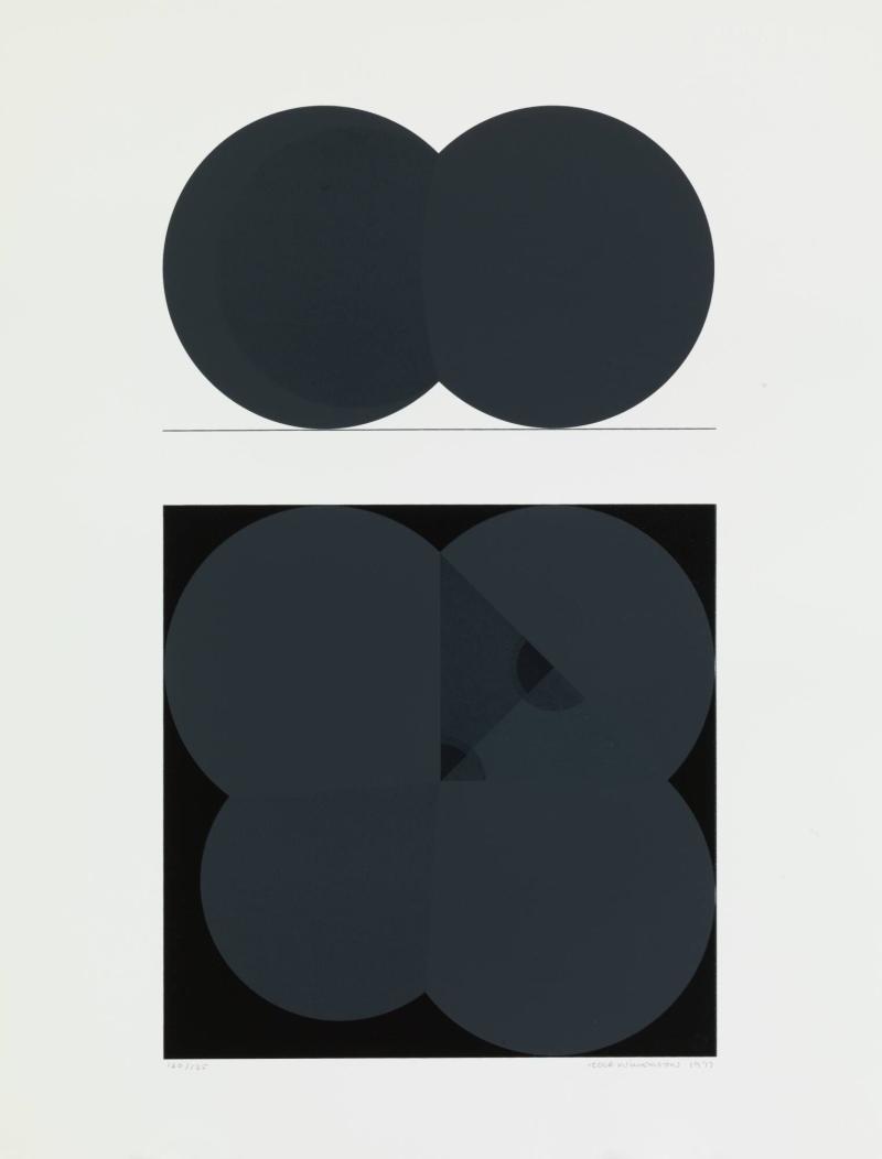 Almagest of Ptolemaic image, study for serigraph - Ing. i Grafikportfölj