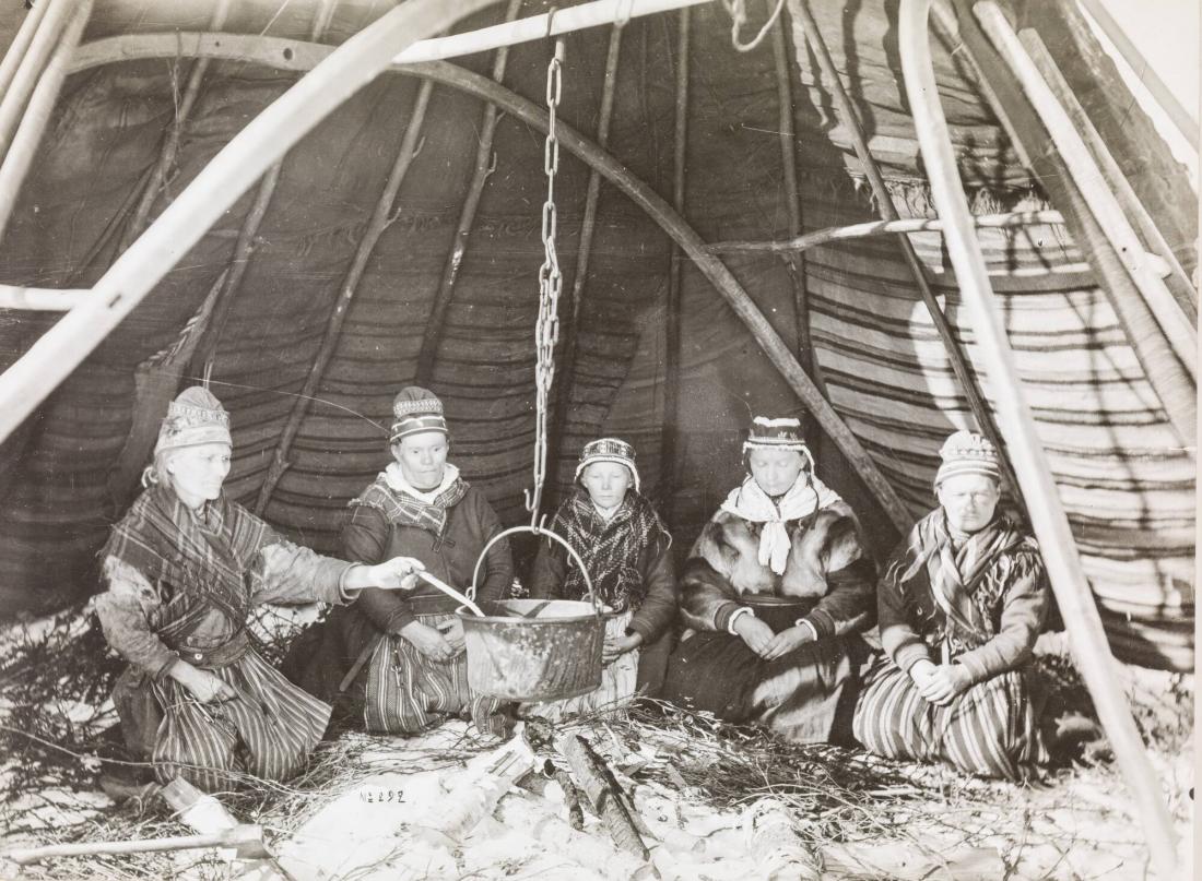 Jukkasjärvilappar kring grytan, Lappland