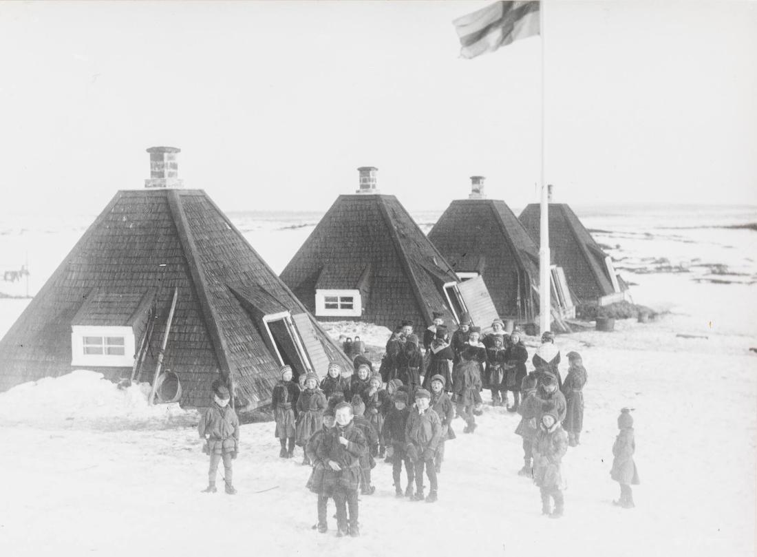 Skolkåtorna vid Jukkasjärvi, Lappland