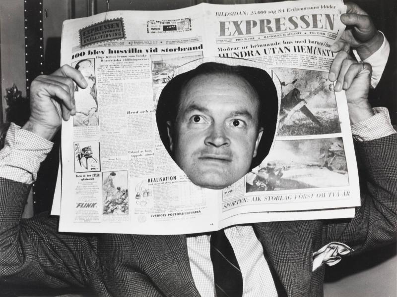 Den amerikanske komikern Bob Hope i Sverige