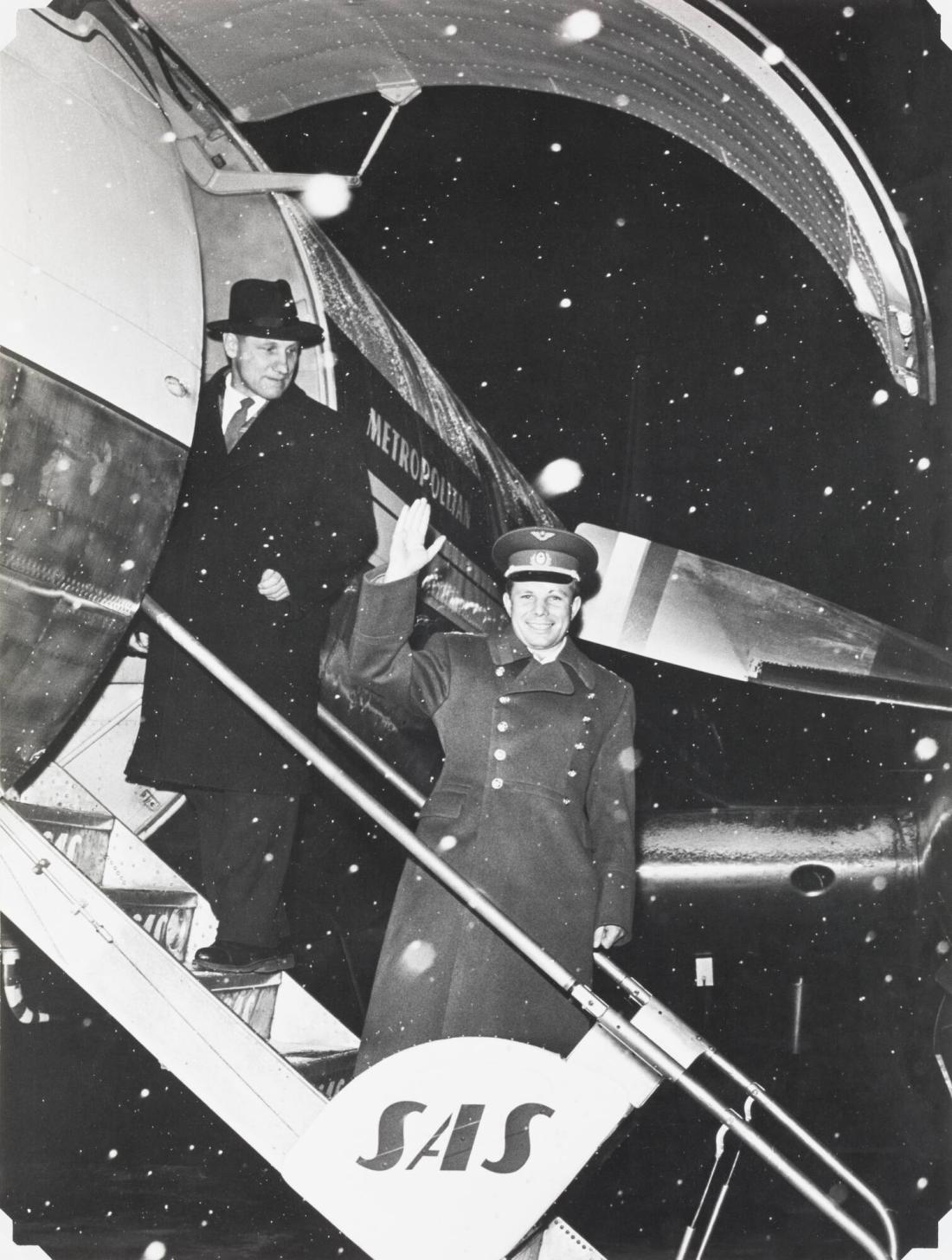 Kosmonauten Jurij Gagarin På Bromma flygplats