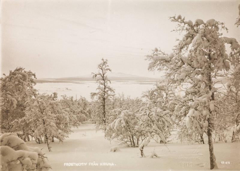 Frostmotiv från Kiruna