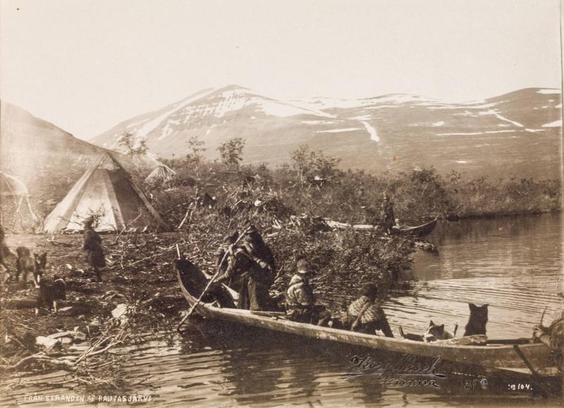 Från stranden av Rautasjärvi
