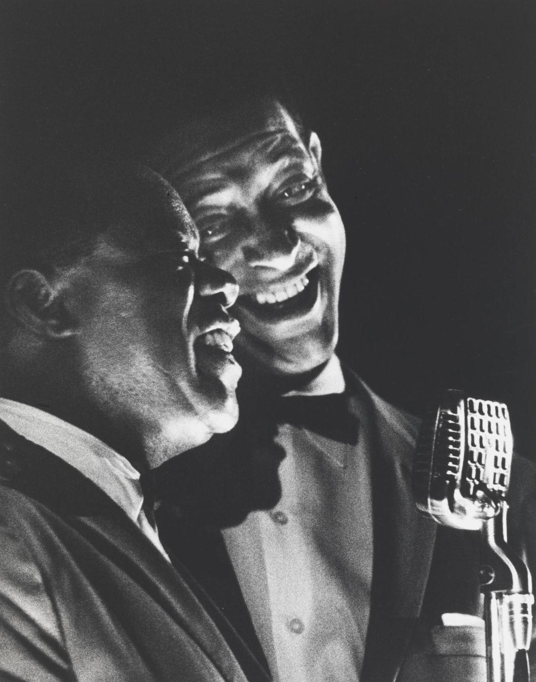 Louis Armstrong och James Trummy Young. Malmö, 1959