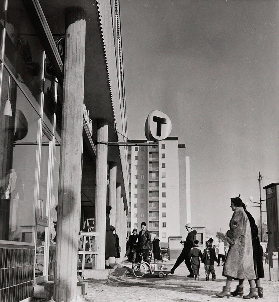 Vällingby nedgången till Tunnelbanan