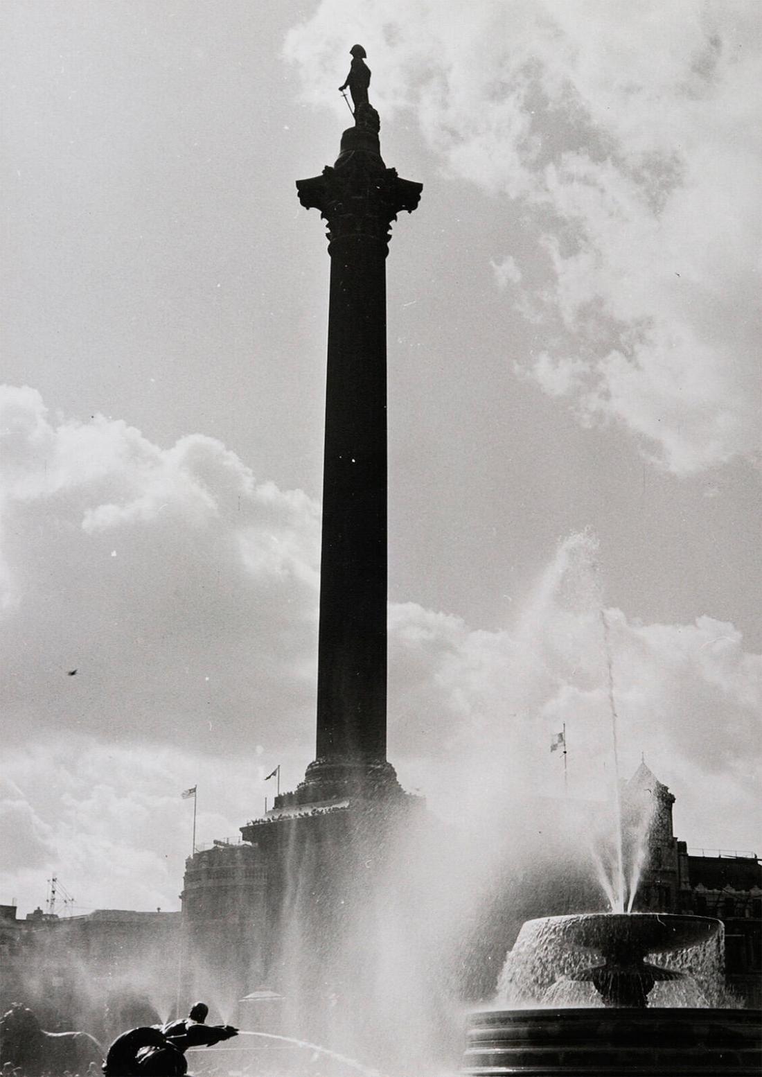 England, London. Lord Nelson-statue, Trafalgar Square