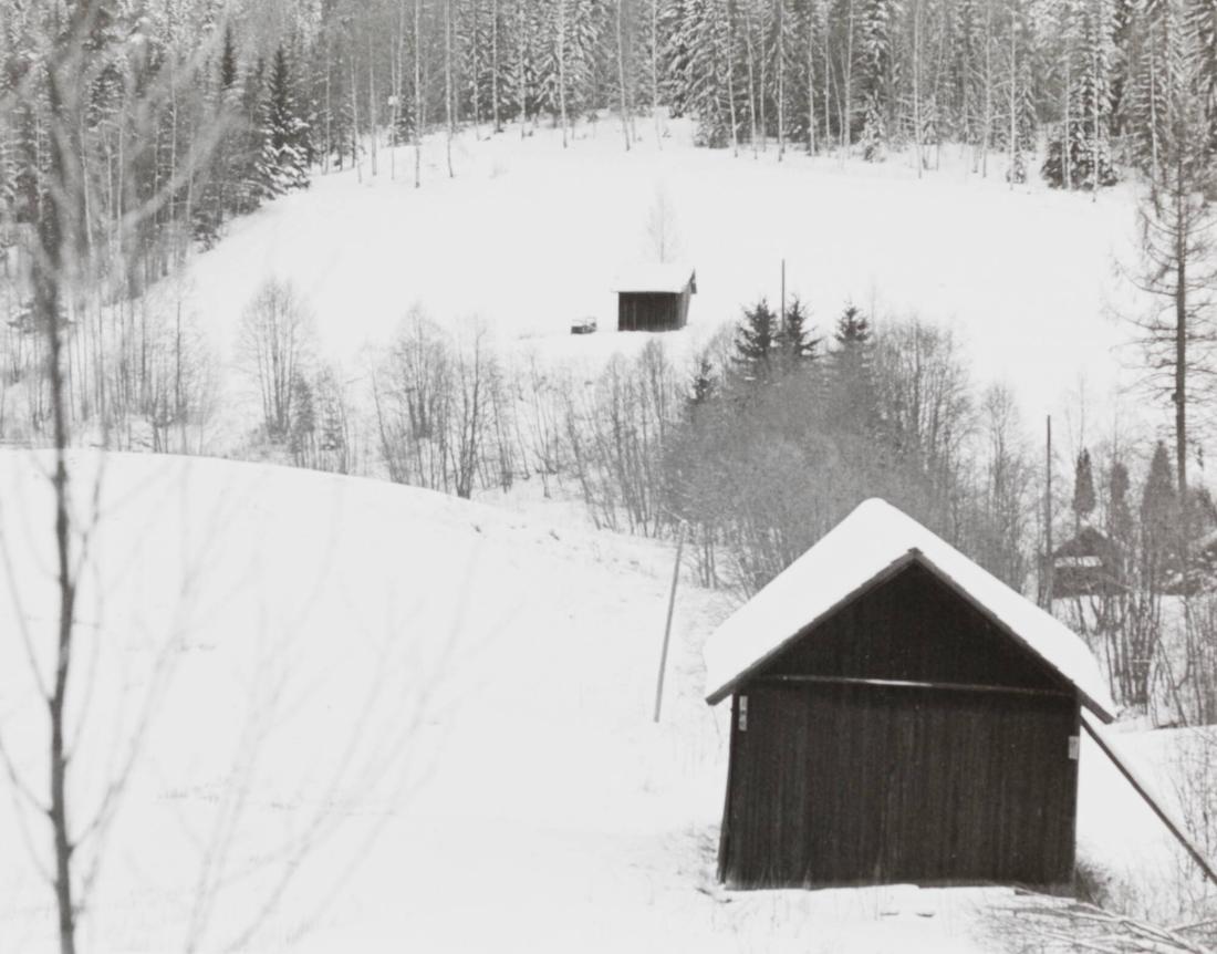 Från Sågmyra, Dalarna, 1979. Ur serien "Den långa resan"