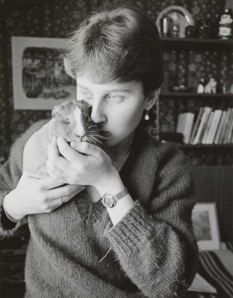 Maine och Anna Nykvist, Sågsbo, Dalarna, 1980. Ur serien "Den långa resan"