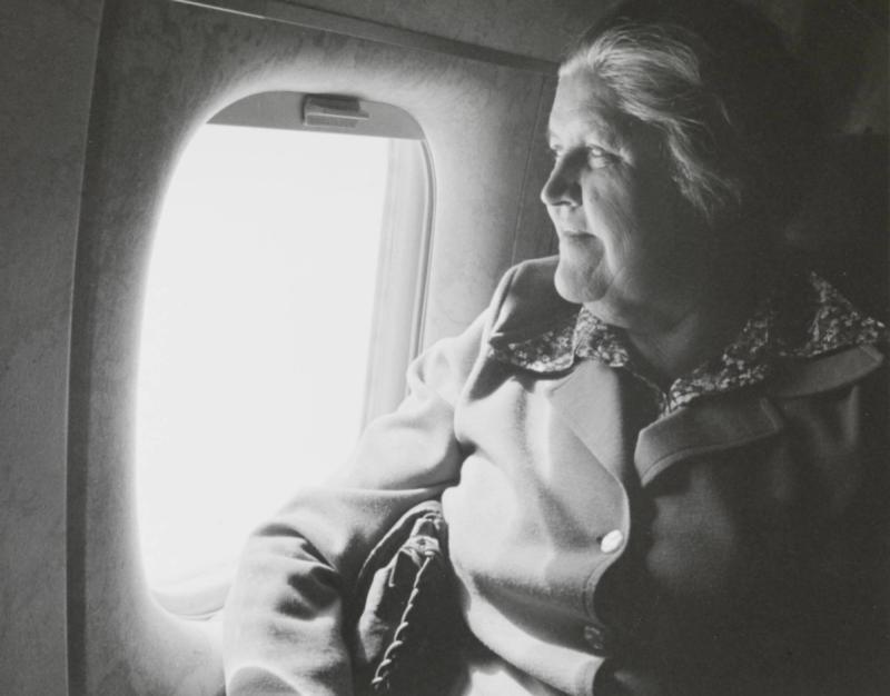 Dagny Nihlmar, Sigtuna, på väg mot Israel, 1980. Ur serien "Den långa resan"