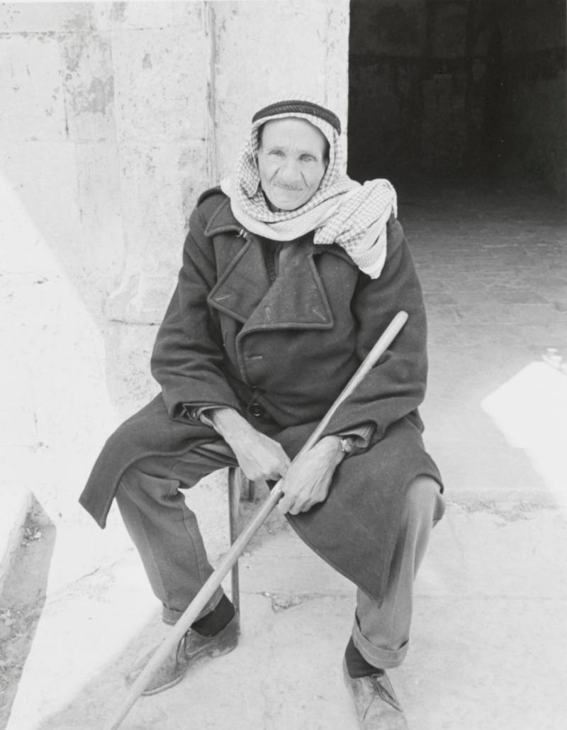 Blind tiggare, Jerusalem, 1980. Ur serien "Den långa resan"