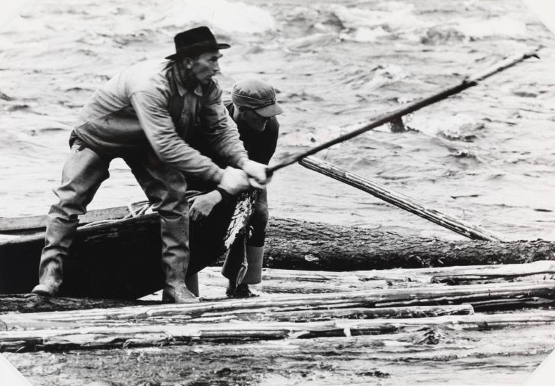 Flottning i Lilla Lule älv