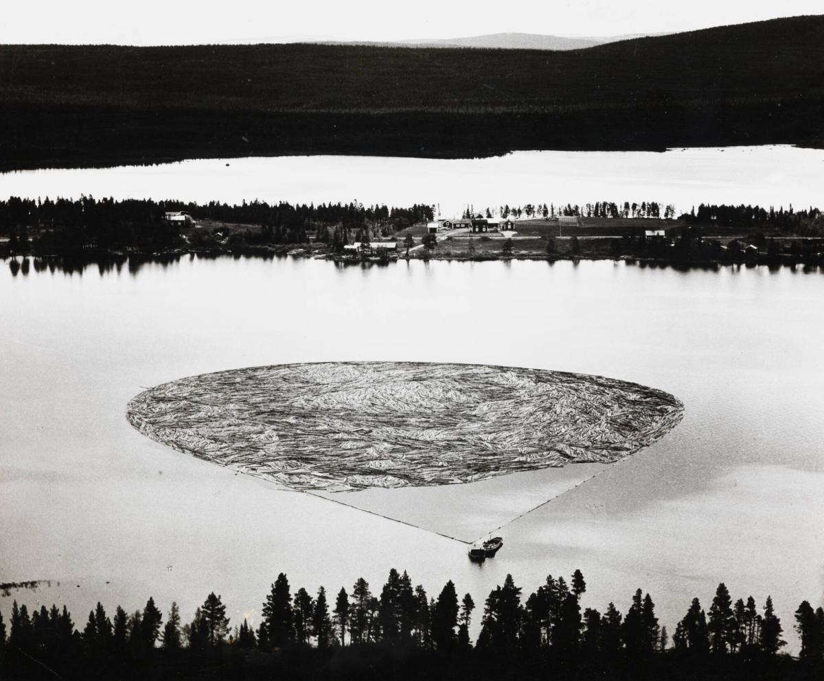 Flottning i Lilla Lule älv