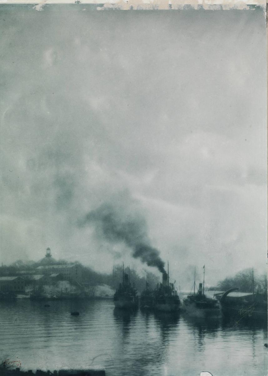 Från mitt fönster, utsikt mot Skeppsholmen, Stockholm