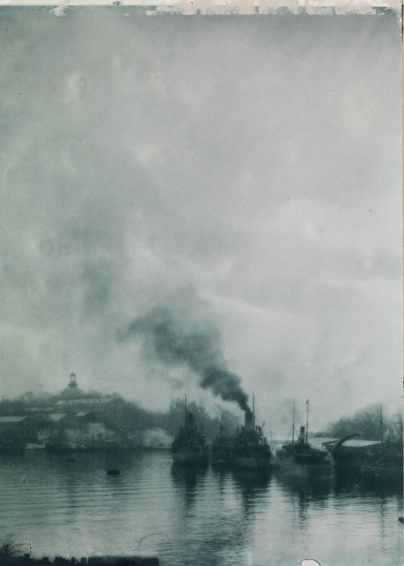 Från mitt fönster, utsikt mot Skeppsholmen, Stockholm