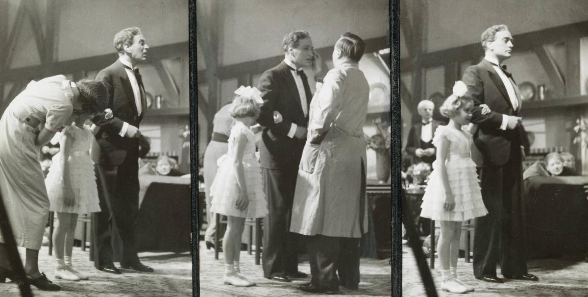 Gösta Ekman under inspelningen av "Intermezzo"