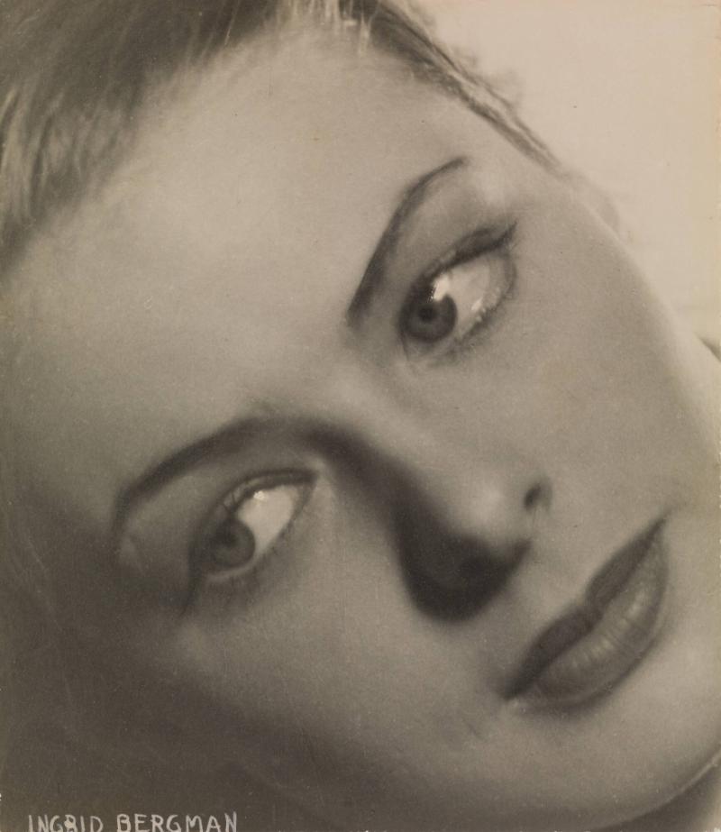 Porträtt av skådespelerskan Ingrid Bergman