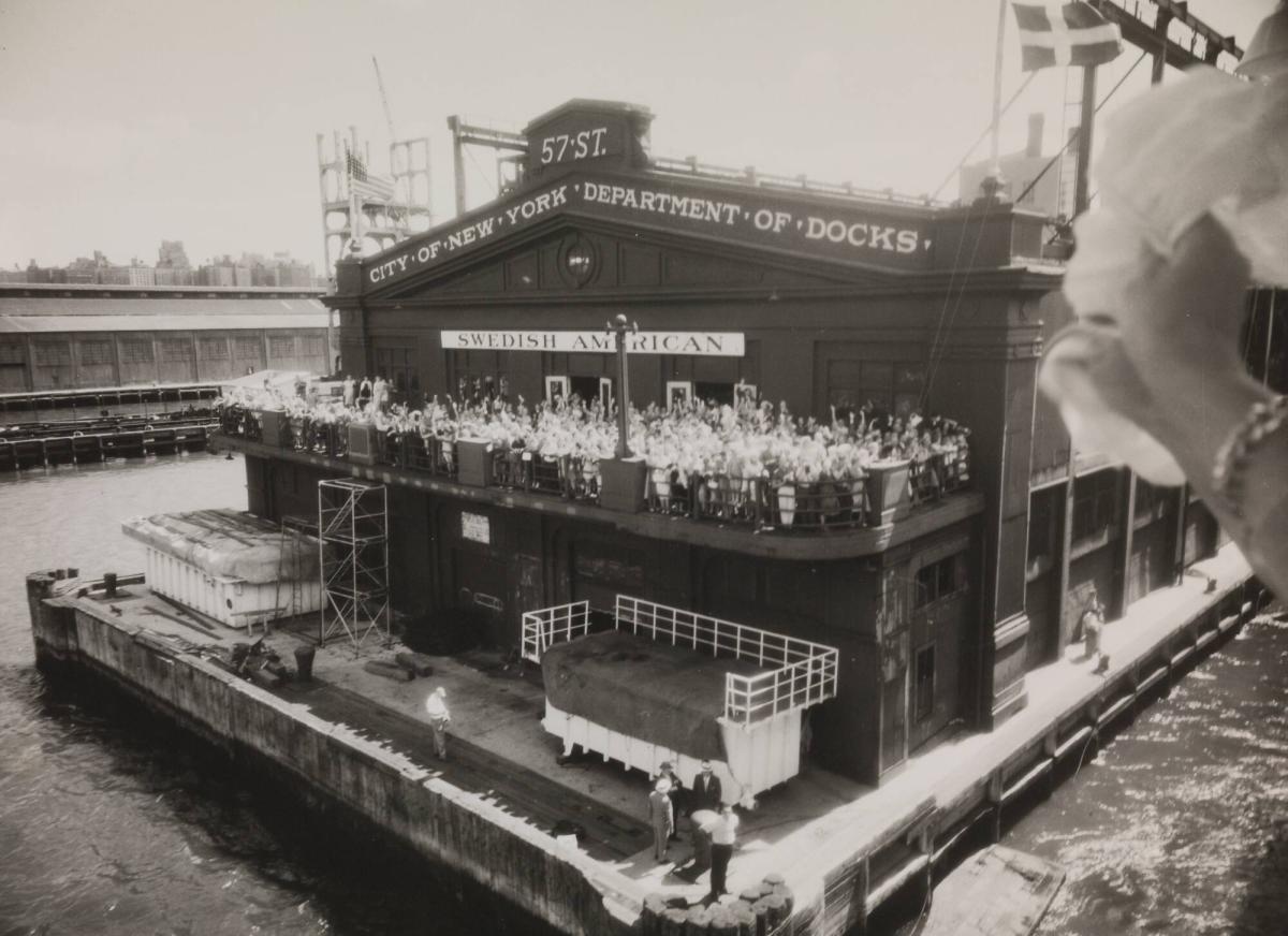 Ankomst New York. Swedish American Pier 97