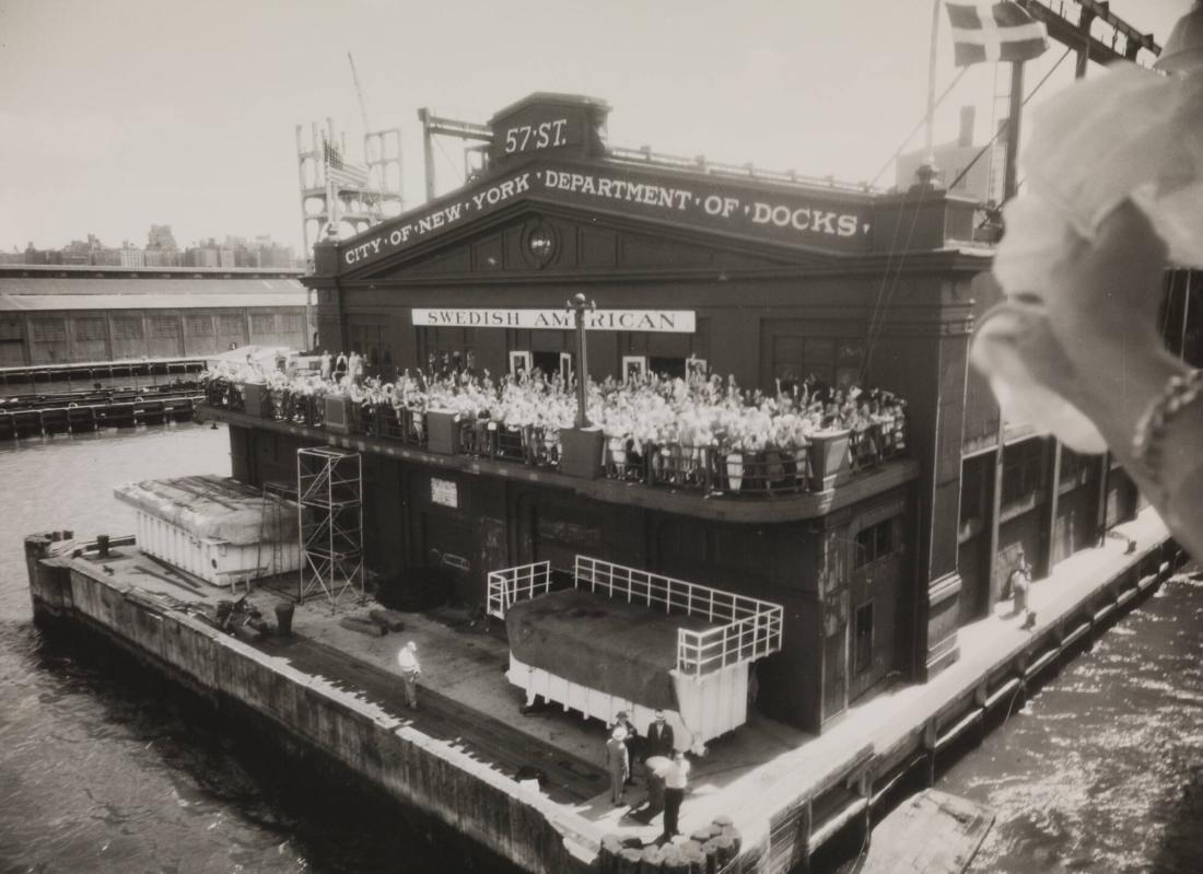 Ankomst New York. Swedish American Pier 97