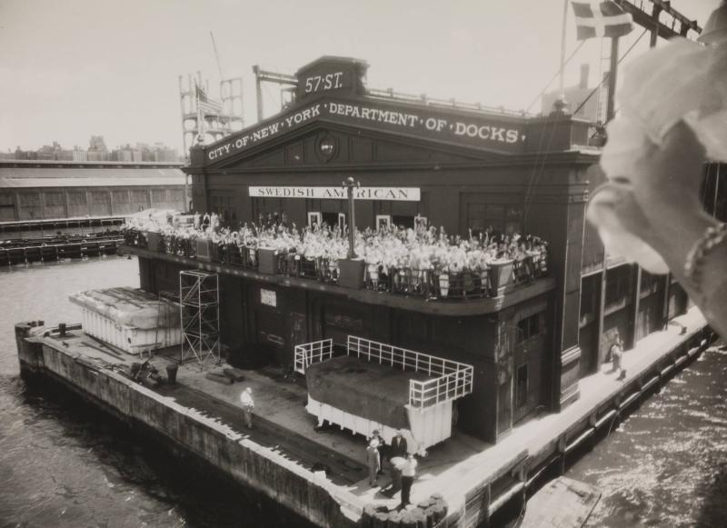 Ankomst New York. Swedish American Pier 97