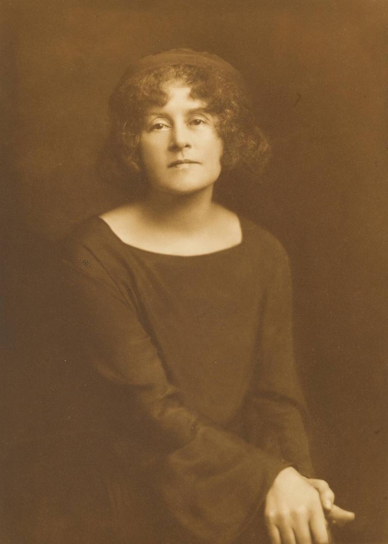 Skulptrisen Ellen Roosval von Hallwyl, Stockholm 1923