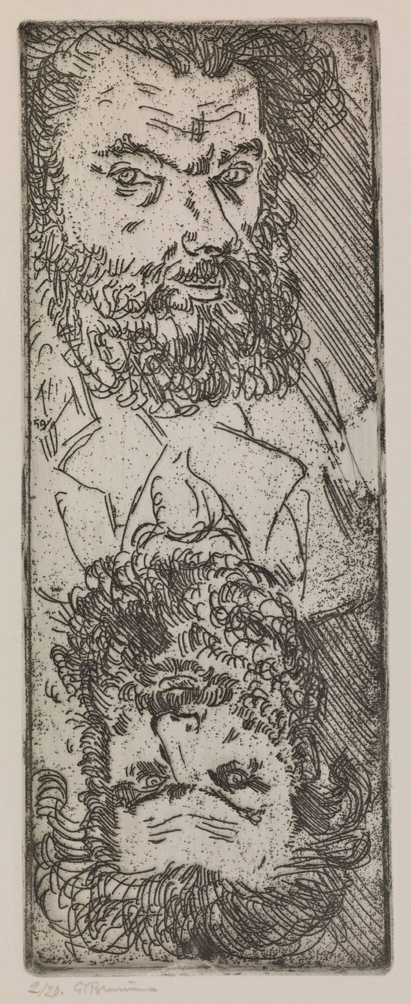 Dubbelgubbe (Självporträtt som kortspelskung)