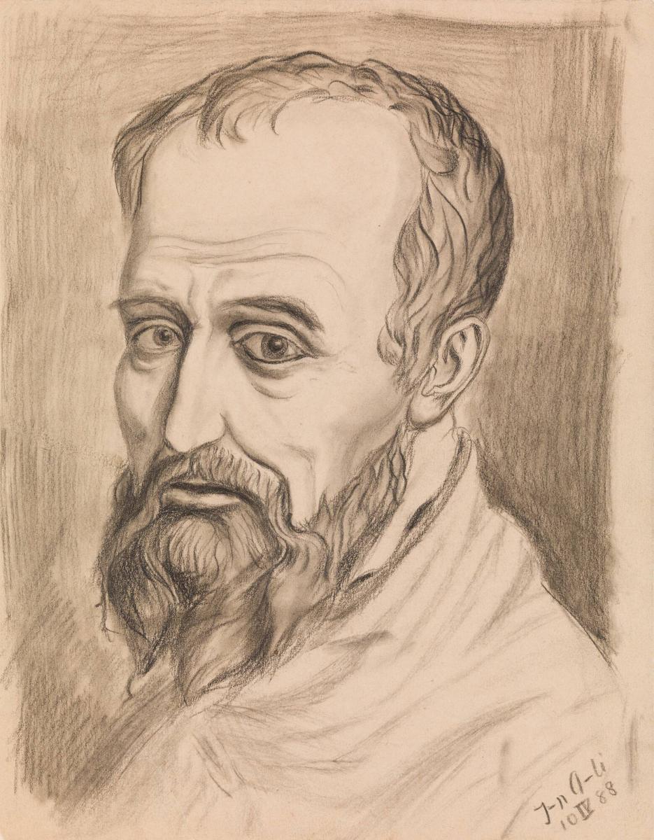 Porträttstudie av en man