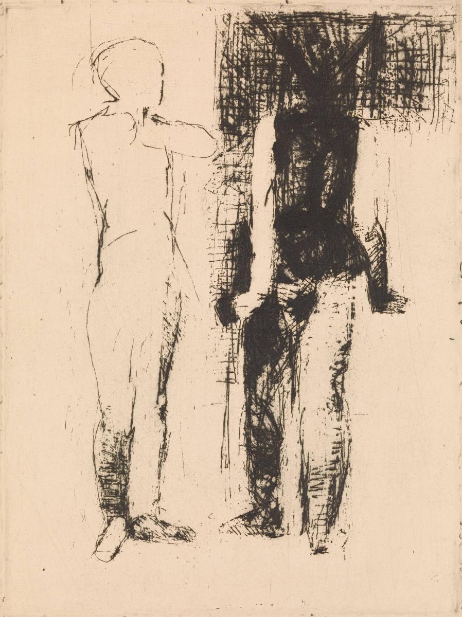 Uppställning, två figurer