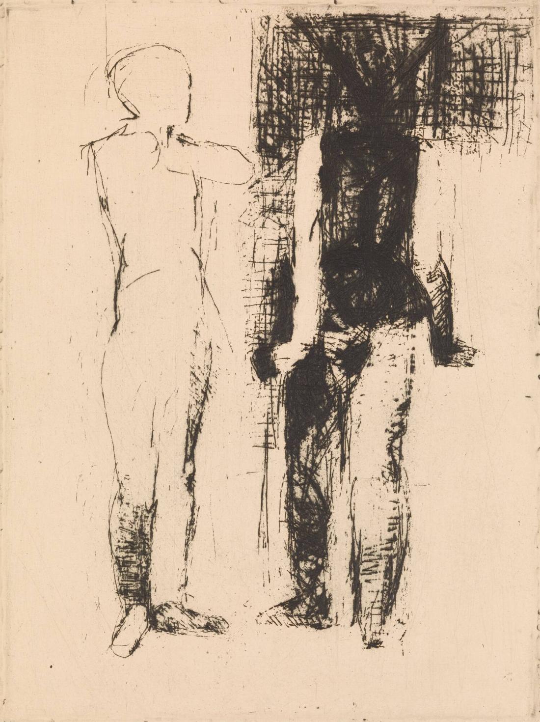 Uppställning, två figurer