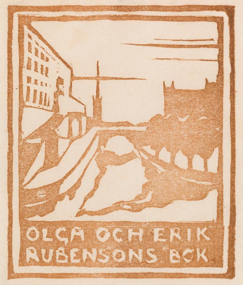 Exlibris: Olga och Erik Rubensons bok