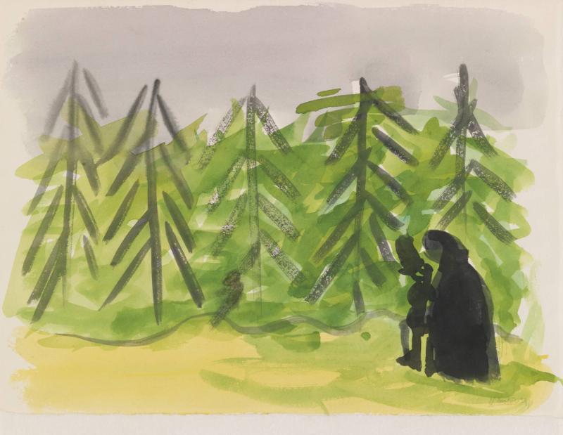 Genom skogen, 1938