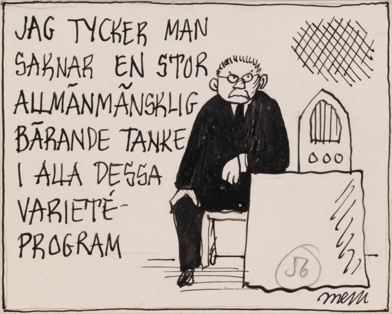 Anekdotillustration, Röster i Radio