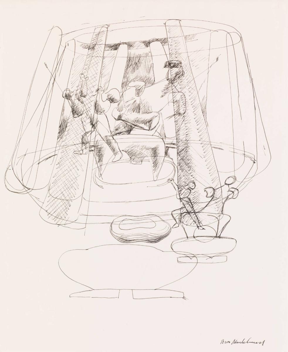 Mor och barn (skiss till skulptur i Kanslihuset)