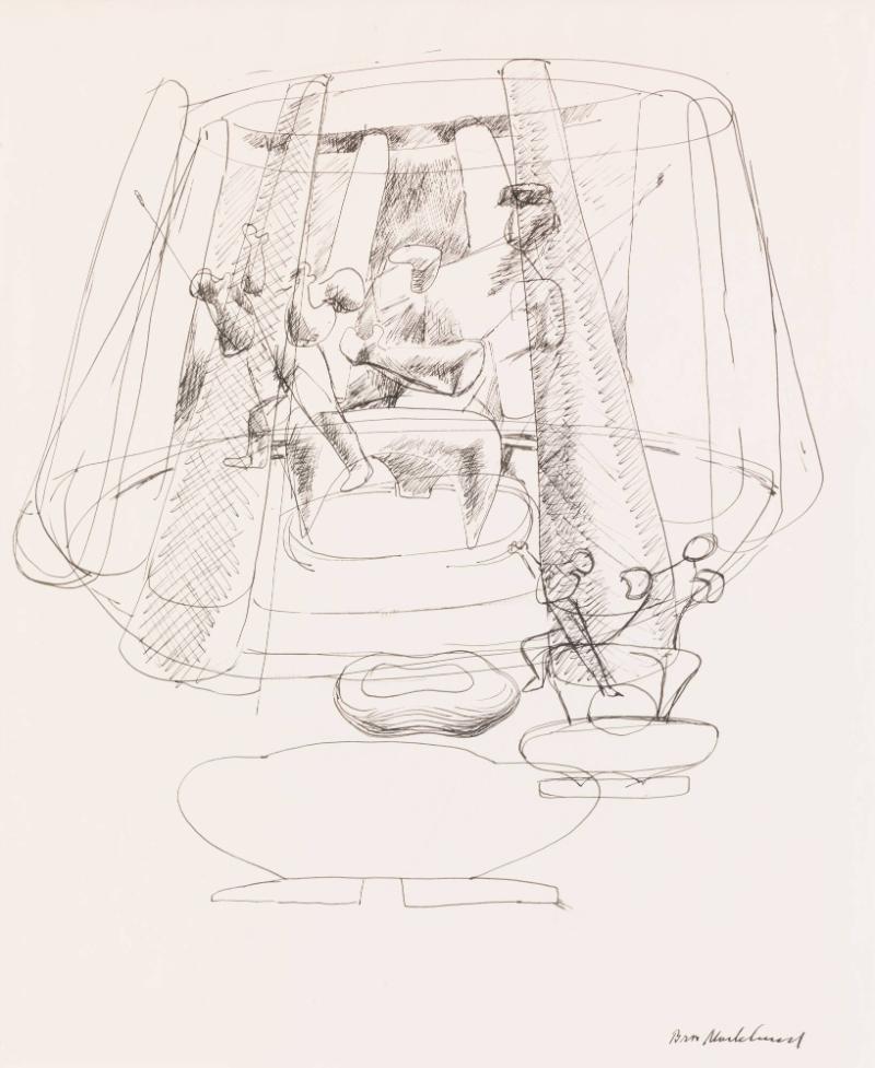 Mor och barn (skiss till skulptur i Kanslihuset)