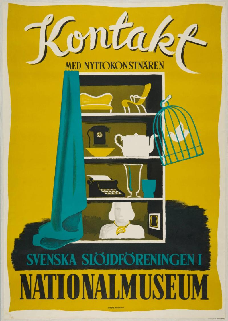 Kontakt med nyttokonstnären. Svenska Slöjdföreningen - Nationalmuseum