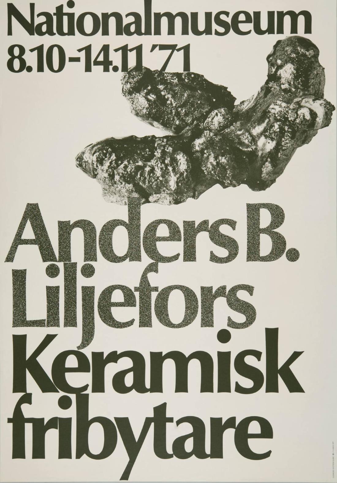 Nationalmuseum - Anders B. Liljefors Keramisk fribytare