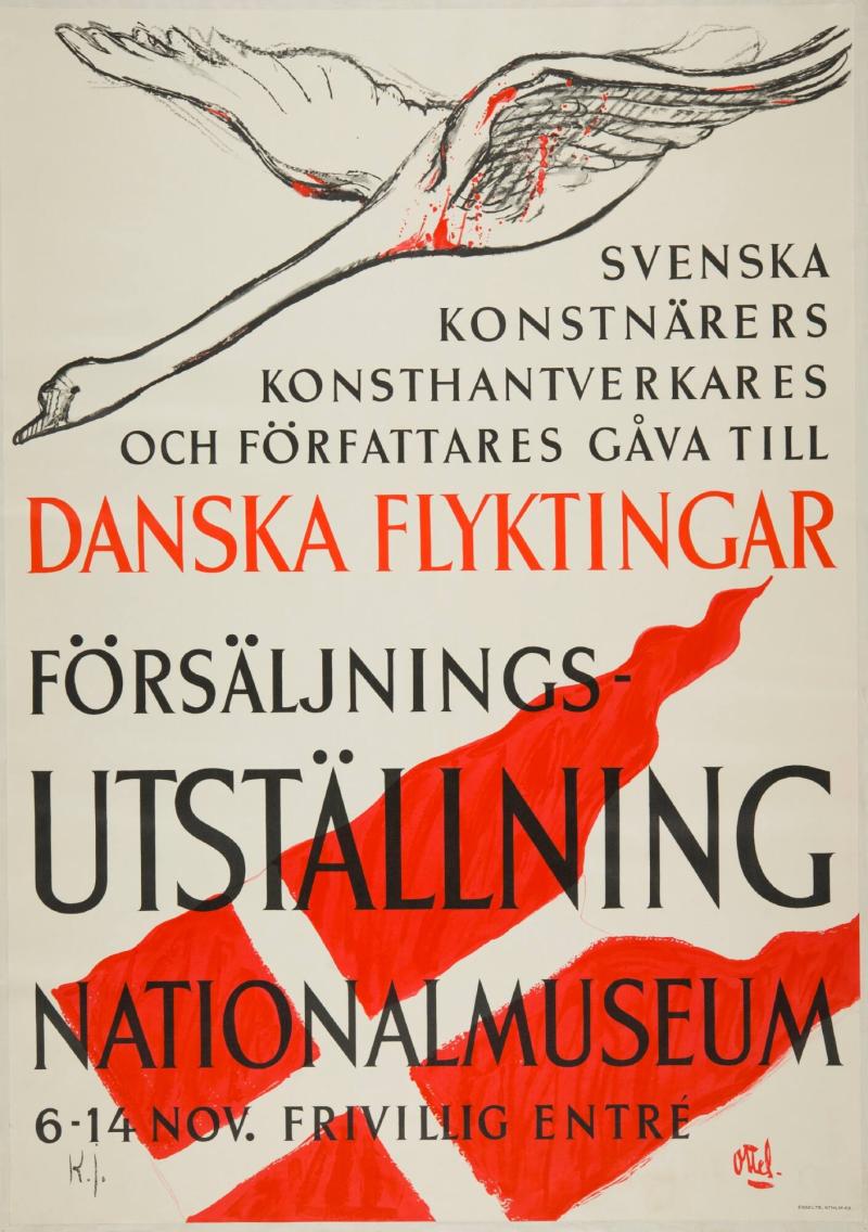 Danska flyktingar - Försäljningsutställning Nationalmuseum