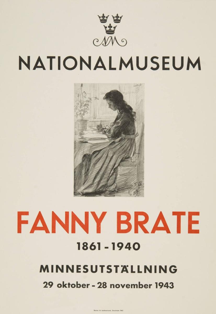 Nationalmuseum - Fanny Brate 1861-1940 Minnesutställning